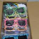 LiYiQ 122 Pcs Video Game Party Favors With Video Game Sunglasses Slap Bracelets Notebook Stamps Stickers and Gift Bag for Video Game Gamer Birthday Party Supplies