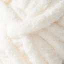 Crafted By Catherine Chunky Chenille Yarn - 2 Pack (8 oz / 227 g, 31.7 Yards Each Skein), Ivory, Gauge 7 Jumbo