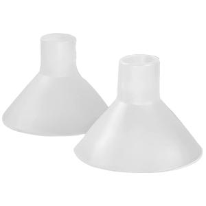 BeauGen Inserts, Soft Stretchy Clear Plastic Insert Flanges for Breast Pump, BPA Free Pumping Essentials Breast Pump Flange Insert Fits 21mm, 22mm, 23mm, 24mm, 25mm, 26mm, 27mm, 28mm (1 Pair), Small