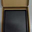 Small Square Serving Tray (5.9 inch), Durable Black Tray for Desserts & Organization, Lightweight for Coffee, Drinks, Party, Seasoning, Perfume and Display.