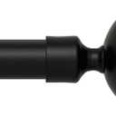 Curtain Rods for Windows 30 to 55 inches,Adjustable Window Curtain Rod,Easy Install,Black