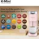 Keurig K-Mini Single Serve K-Cup Pod Coffee Maker, 6 to 12oz Brew size, with Cord Storage, Perfect for Small Spaces, Dusty Rose
