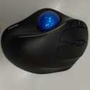 TECKNET Pro Wireless Trackball Mouse, Bluetooth Mouse with Ergonomic Thumb Control, USB-C Rechargeable, RGB Light Mice with Adjustable DPI, 3-Device Connectivity (BT or 2.4G),for PC/Mac/Laptop - Black