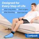 Comfpack XL Ankle Foot Ice Pack Wrap for Plantar Fasciitis & Bunion, Ice Boot for Foot After Surgery, Hot Cold Therapy for Sprained Ankles, Achilles Tendonitis, Foot Pain, Swelling, Heel Pain, L/XL