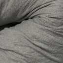 Momcozy Pregnancy Pillows with Cooling Cover, U-Shaped Full Body Maternity Pillow for Side Sleepers 57 Inch - Support for Back, Hip, Belly, Legs for Pregnant Women (Grey- Cooling Fabric)