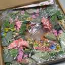24 Inch Spring Wreath for Front Door Handcrafted Wreath Adorned with Eucalyptus Leaves Pink Blooms Butterfly, Year Round Wall Window Porch Home Farmhouse St Patrick's Day Indoor Outdoor Decor