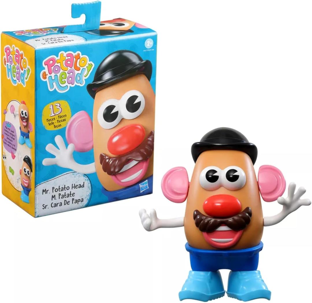 Hasbro Playskool Mr Potato Head Toy, 13 Pieces, Classic Kids Toy, Includes Blue Stand, For Ages 2 and Up