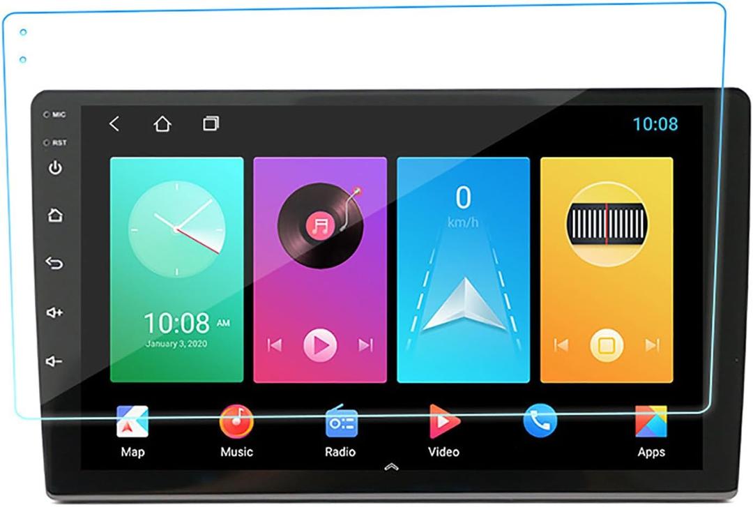 Screen Protector Foils,9Inch Car Navigation Touchscreen Protector Foils,Anti Glare Anti Fingerprint Central Control Navigation Screen Protector Film with Cleaning Kit for Car