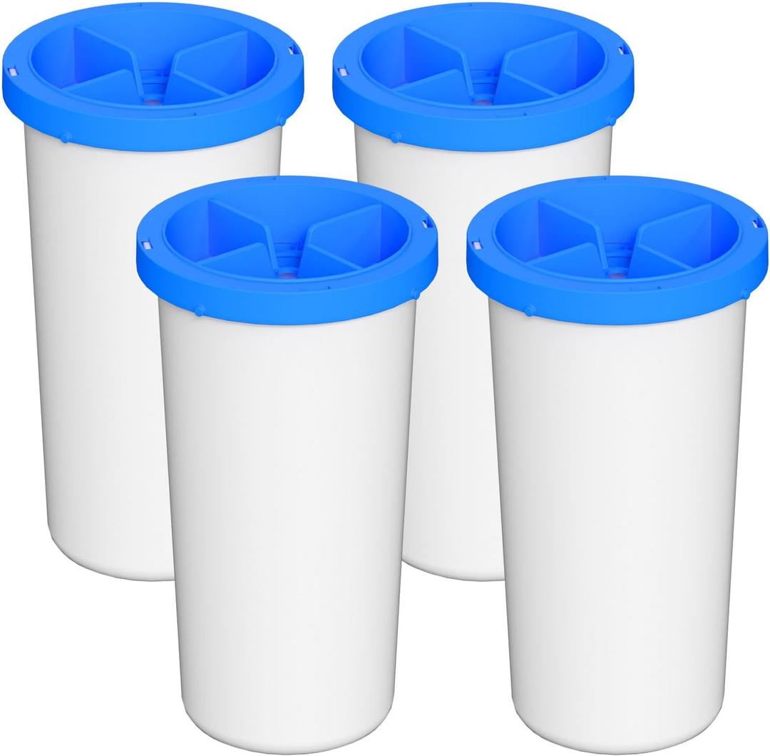 5-Stage Advanced Water Filter Replacement Compatible with New Culligan Zero ZEROF01 Water Filter Pitcher and Dispensers, Pack of 4