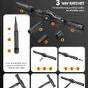 KELIN 68 IN 1 Magnetic Ratchet Screwdriver Set, T Handle Ratchet Screwdriver Kits with S2 Steel Bits for Home Daily Repair, Precision Electrical Appliance Repair, for Men Husband
