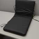 SAMTY Faux Leather Piano Bench Cushions with Ties for Indoor Shoe Storage, Window Seat, Patio Seating, Dining Room Sette Bench pad 30x14 inch, Black