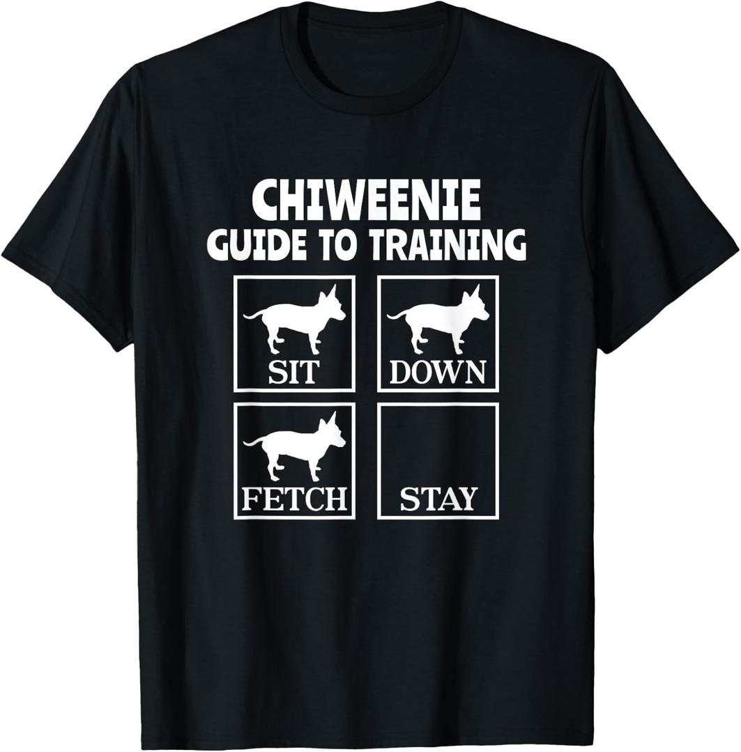 Chiweenie Guide To Training Chiweenie Mom Dad Dog Lover T-Shirt, M