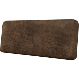 Couch Cushion Cover Leather-Look 1PC Stretch Sofa Seat Slipcover for Living Room Individual Sofa Cushion Cover Couch Seat Protector, Pet-Friendly, Non-Slip, Easy Fit - Brown