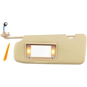Left Driver Side Sun Visor Fit for Honda CRV CR-V2017 2018 2019 2020 2021 2022, Replace 83280-TLA-A12ZB Beige