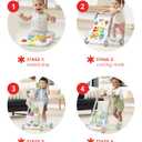 Skip Hop Baby Walker 4-in-1 Sit to Stand Convertible Light Up Walker with 40+ Activities Explore & More Age 6m+