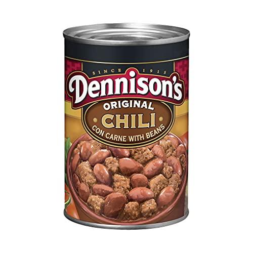 Pack of 2, Dennison's Original Chili Con Carne with Beans, Canned Chili, 15 OZ