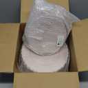 YOUBET 100PCS Pink Scalloped Plastic Plates - Heavy Duty Pink Disposable Fancy Hard Plates Include 50 Dinner Plate, 50 Dessert Plate, for Wedding & Party Easter Mothers Day