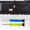 722KK 52Wh Laptop Battery Replacement for Dell XPS 13 9300 (2020), XPS 13 9310 (2020), XPS 13 9380 (2020) P117G P117G002 P117G001 Series 0WN0N0 WN0N0 02XXFW 2XXFW FP86V 7.6V