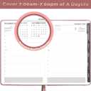 2026 Appointment Book & Planner - Jan. 2026 - Dec. 2026, Daily Hourly Planner 2026, 5.75" X 8.25", 60-Minute Interval, Faux Soft Leather Cover, Premium Paper with Pen Holder, Inner Pocket - Rose Gold