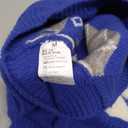 Queenmore Warm Dog Sweater, Soft Pet Knitwear, Knitted Pullover, Winter Pet Clothes for Small Medium Dogs Cats, Size M (Blue)