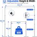 FUDESY Pipe and Drape Stand Kit, 10x10ft Heavy Duty Adjustable Metal Backdrop Frame for Photography, Wedding Parties, Decoration