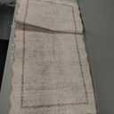 GarveeHome Scalloped Washable Runner Rug 2x6 Non Slip Kitchen Rugs Modern Beige Indoor Entryway Rug Farmhouse Soft Bath Mat Stain Resistant Carpet for Bedroom Hallway Laundry 2 ft x6 ft Beige