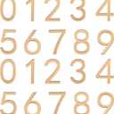 uxcell 20Pcs Self Adhesive Mailbox Numbers, 2.8" Acrylic Door Address Sign Stickers, Raised 3D Effect, for Residence, Apartment, Office Room, Mailbox (Number 0-9, Gold Tone)