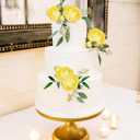 Yellow Ranunculus Artificial Flowers,3PCS 18 Heads Realistic Fake Peonies Faux Silk Ranunculus Flowers with Stems for Centerpieces Arrangements Wedding Party Home Decoration(Yellow)