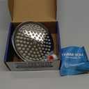 High Pressure Shower Head - Anti-Clogging Silicone Nozzles - 2.5 GPM Removable Restrictor - Easy to Clean Adjustable Replacement - easy to install with Plumbers Tape - 6 Inch - Classic Chrome Finish