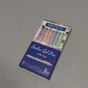 Writech Retractable Gel Ink Pens: 8ct Black Ink 0.5mm Fine Point Tip Pen Comfort Grip Smooth Writing with Aesthetic Gradient Color Barrel for Journaling Note Taking Sketching No Bleed & Smear