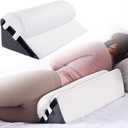 HOMBYS Adjustable Side Wedge Pillow for Sleeping,Foam Positioning Wedge Pillow for Side Sleeping,Suitable for Pregnancy/Postoperative Back Pain (20"x10"x6.3"+20"x6.3"x2.5")