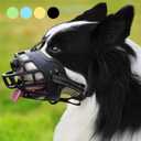 Dog MuzzleAnti Biting and Stop ChewingDrinking and Breath Free Soft Silicone Breathable Basket for Small Medium Large Dogs Mouth MuzzlesAdjustable, Lightweight, Durable6 Sizes (4Snout 11-13Black)