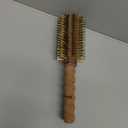 2.75" Large Round Brush for Blow Drying - Boar Bristle & Nylon Pins for Thick Long Hair -Volumizing Wooden Barrel with Cork Handle - Professional Hair Styling Tool for Women