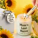 Gifts for Mom from Daughter Son, Best Mom Birthday Gifts | Mom's Last Nerve Scented Candle Sets with Electric Lighter, Funny Thanksgiving Christmas Stocking Stuffers for Stepmother