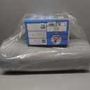 5 STARS UNITED Knee Pillow for Back Sleeping  Cooling Cover - Memory Foam Cushion for Sciatica Pain Relief  Under Leg Support for Sleeping on Back  Half Moon Bolster for Bed, Arctic Gray (Standard)