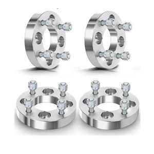 4Pcs 4x100 to 4x108 Wheel Spacers 1 inch 67.1mm Wheel Adapters for Chevy for Aveo for Nova, for Honda for Civic for CRX, for Toyota for Corolla for Echo, 12x1.5 Sliver Aluminum Car Spacers
