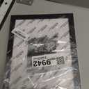 Black 11 x 9 inches Floating Glass Picture Frame, 5x7 inch Display, Modern Design, Wall Mount