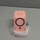 Smtcsl 3 in 1 Wireless Charging Station: 5000mAh Removable Power Bank Charger Stand for Phone/Watch/Air Pods - Portable Magnetic Battery Pack for Air 17 16 15 14 13 12 Series Pink