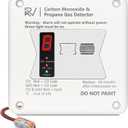 RV Carbon Monoxide and Propane Detector, 2 in 1 Dual CO/LP Gas Alarm,Replace The Old 31011,100dB Loud Alarm,12V DC for Motorhome Travel Trailer, Motor Coach, Truck Camper (R503 Flush Mount-White)