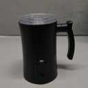 Milk Frother, 4-in-1 Electric Milk Steamer, 350ml/11.8oz Automatic Frother Machine for Coffee, Warm and Cold Foam, Temperature Control for Latte, Cappuccino, Hot Chocolate (Black)