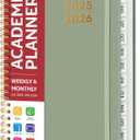 Academic Planner 2025-2026 For Women & Men, Monthly and Weekly Calendar Planner, Jul 2025 - Jun 2026, A5 (6.3" x 8.5"), Teacher Student Planning Book with Tabs, Ideal for Office School Supplies - Green