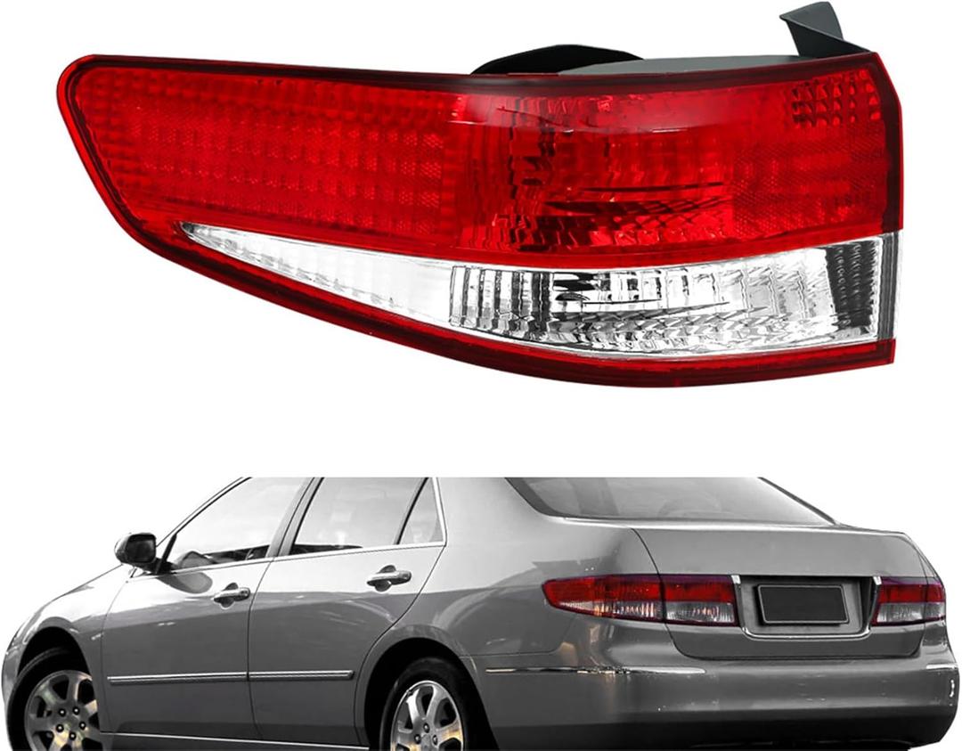 labwork Replacement Rear Brake Tail Light Assembly Fit for 2003-2004 Honda Accord Left LH Driver Side 33551-SDA-B01 HO2800148