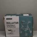 Cosydora Rollator Walkers for Seniors with Seat, 13.6 Lbs Ultra Lightweight Foldable Rolling Walker, 350Lbs Heavy Duty Aluminum, 8" All Terrain Wheels, Dual Adjustable Height, Shimmer Green