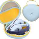Kids Headphones Case Compatible with eKids Bluey Bluetooth/JoySpark/VibeTune/EarFun Headphones, Kids and Toddler Headphone Storage Holder Bag Pouch (Box Only) (Blue)