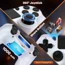 LaiChauKit Wireless Controller 2 Pack Compatible with PS4/Pro/Slim with Dual VibrationAudio Jack2Pcs USB C Cable