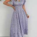 Casual Summer Maxi Dresses for Women (Purple)