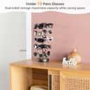 Mkono 360° Rotating Sunglasses Organizer Metal Eyeglass Holder Stand Sunglass Storage Display Eyeglasses Rack for up to 10 Pairs of Eyewear Glasses for Table Dresser Desk Countertop Bedroom, Black