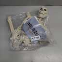 36" Skeleton Halloween Decorations, 3FT Realistic Full Body Movable Posable Joints Skeleton, Creepy Halloween Plastic Skeleton for Graveyard Decorations, Haunted House Props Indoor/Outdoor Decor