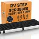TrailScrubber RV Step Covers for RV Steps & Trailer Stairs | Bristle Boot Brush Scrubber Cleans Dirt, Mud & Snow from Shoes | Non-Slip Boot Cleaner for Camper Step Covers