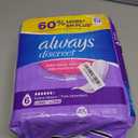 Always Discreet Adult Incontinence Pads for Women, Extra Heavy Absorbency, Long Length, Postpartum Pads, Count of 45 (6-drop)